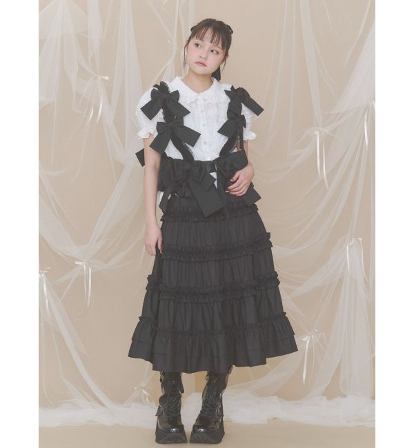 merry jenny「Tulle ribbon harness」|サスペンダー|
