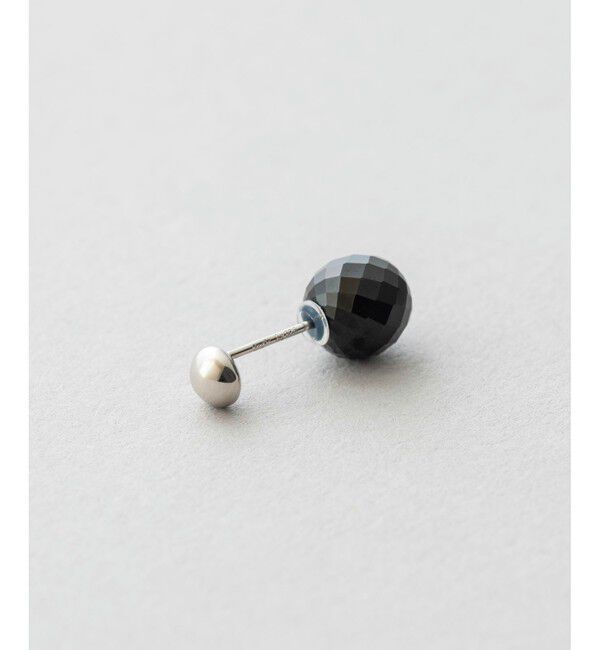 Jouete「ブラックカルセドニー キャッチ」|ピアス|