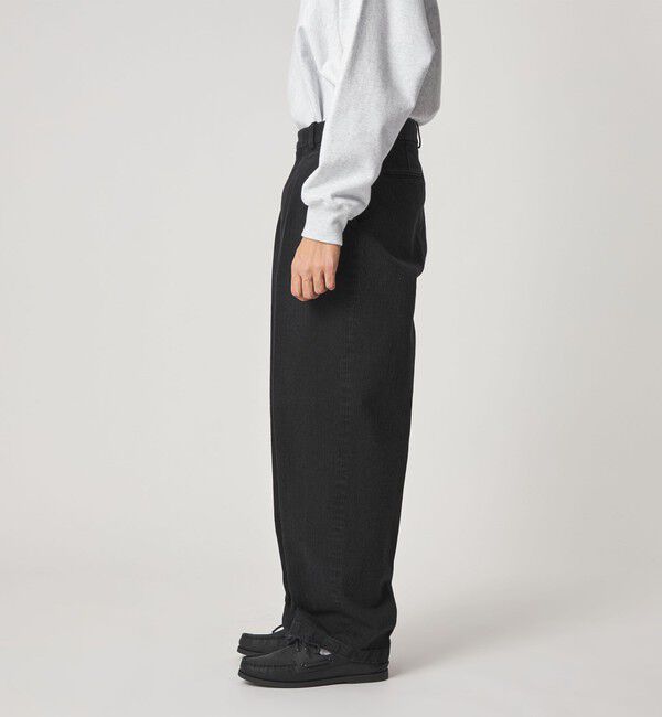 STEVEN ALAN「＜Steven Alan＞ ヘリンボーン イン ツープリーツ ドレス トラウザーズII」|スラックス|