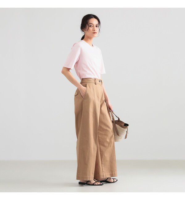 Demi-Luxe BEAMS 「スムース ハーフスリーブ Tシャツ」|Tシャツ・カットソー|