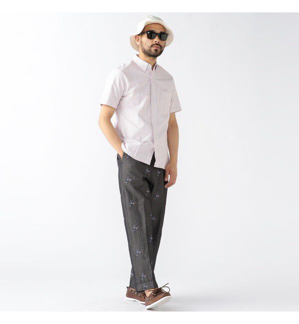BEAMS PLUS「B.D. Short Sleeve Candy Stripe」|シャツ・ブラウス|