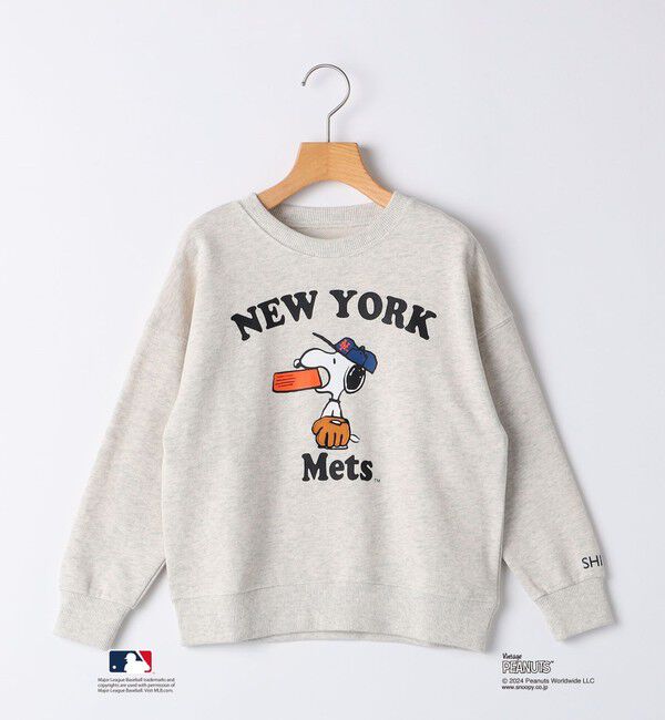 SHIPS KIDS「SHIPS KIDS:130～170cm / スヌーピー&times;MLB スウェット」|スウェット・ジャージ|アイボリー