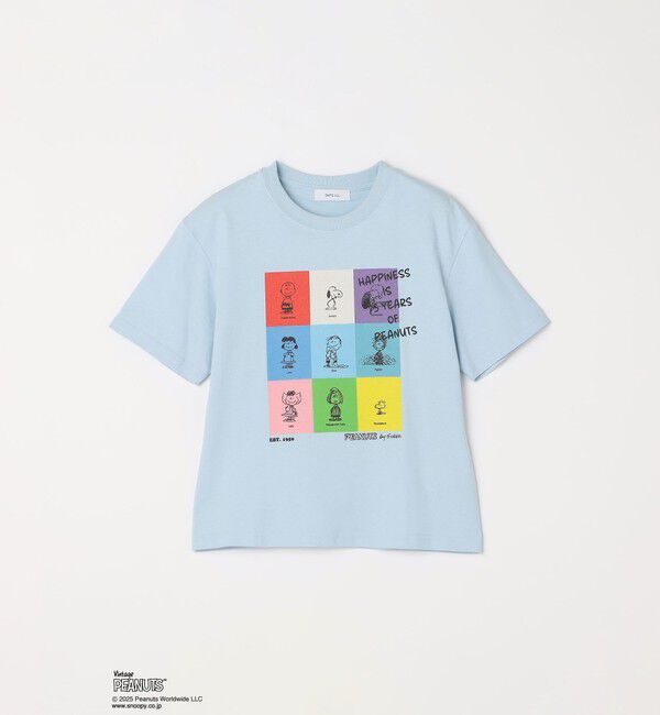 SHIPS any「SHIPS any: SNOOPY コラボ ブロック グラフィック カラー プリント Tシャツ◇」|Tシャツ・カットソー|