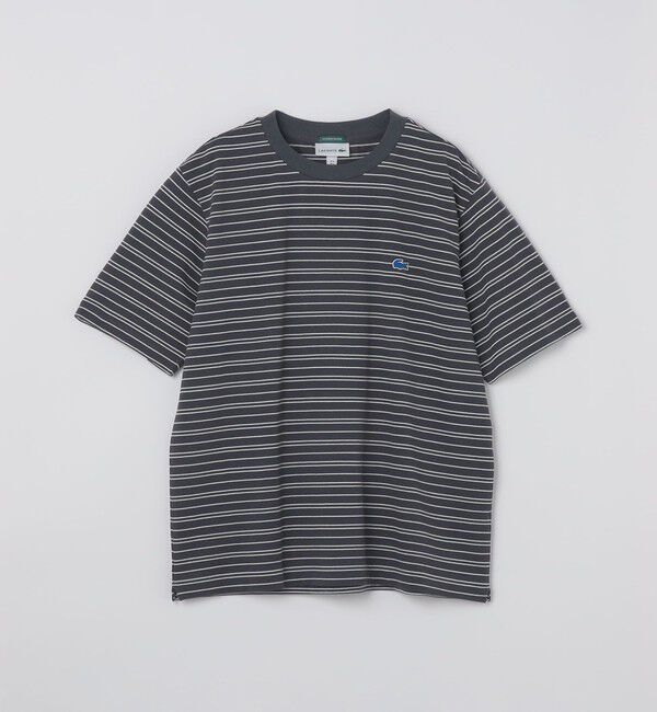 SHIPS「【SHIPS別注】LACOSTE: マイクロ ボーダー Tシャツ」|Tシャツ・カットソー|