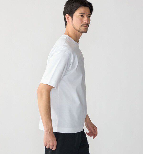 SHIPS「SHIPS: MADE IN JAPAN クルーネック ハイゲージ ポンチ ライト Tシャツ」|Tシャツ・カットソー|
