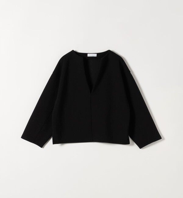 quaranciel「《予約》quaranciel:〈洗濯機可能〉ポンチ Vネック ルーズ プルオーバー」|スウェット・ジャージ|