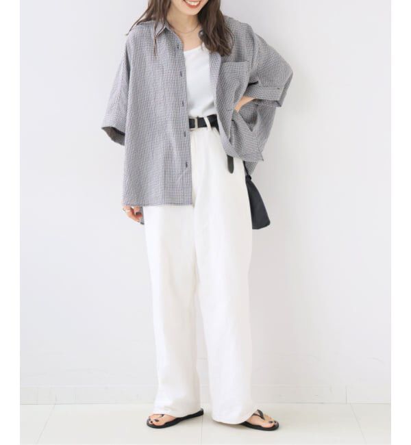 OUTDOOR PRODUCTS Usual Things「ギンガムチェックドルマンシャツ」|シャツ・ブラウス|