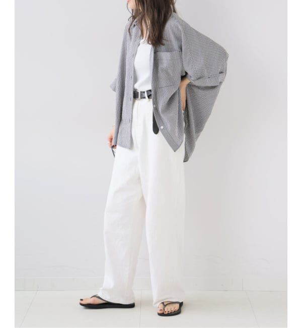OUTDOOR PRODUCTS Usual Things「ギンガムチェックドルマンシャツ」|シャツ・ブラウス|