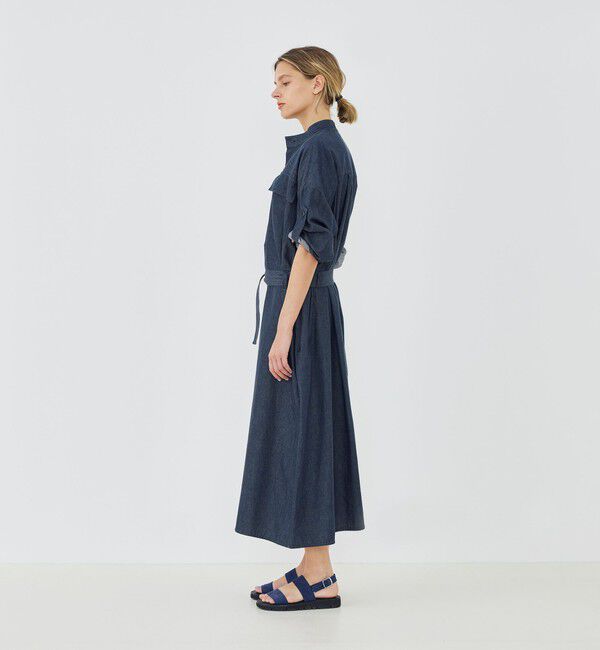 GALERIE VIE「コットンダンガリー ベルテッドシャツワンピース」|ワンピース|
