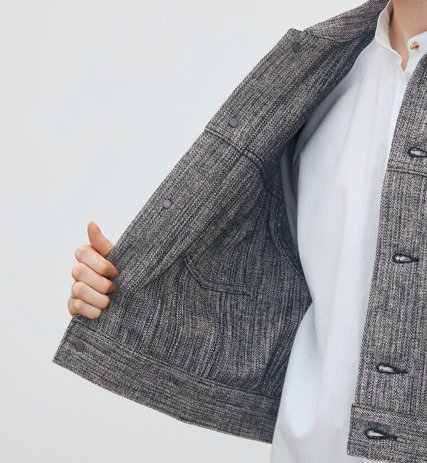 DES PRES「【WEB先行予約】モールヤーンヘリンボーン ショートジャケット」|その他|