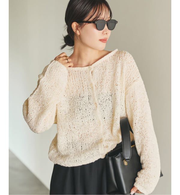Plage「《追加》Fringe yarn カーディガン 2」|カーディガン|