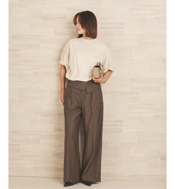 Plage「WO/TA flap パンツ」|スラックス|