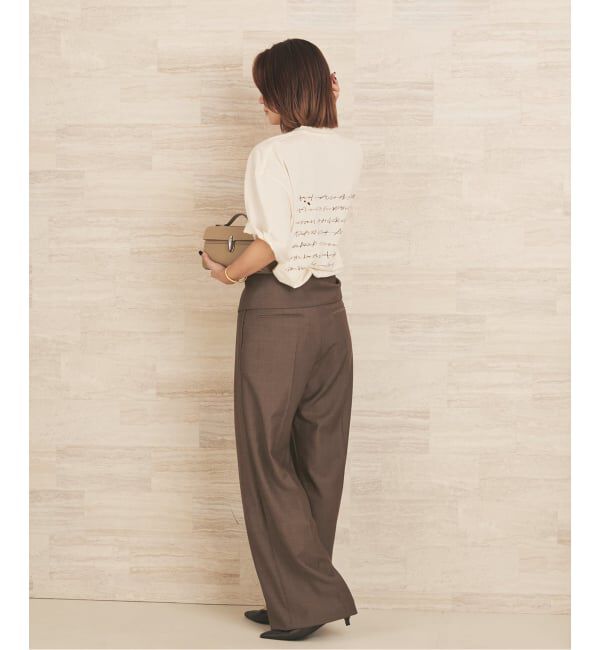 Plage「WO/TA flap パンツ」|スラックス|