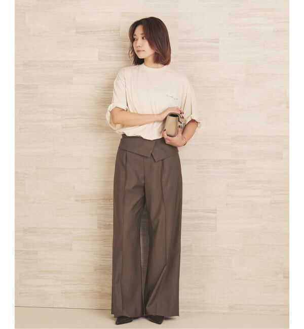 Plage「WO/TA flap パンツ」|スラックス|