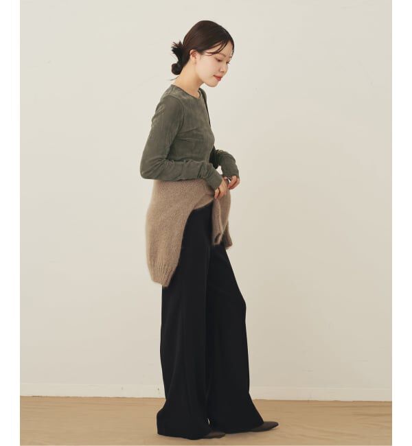 Plage「《WEB限定追加予約》washable straight パンツ 7」|スラックス|
