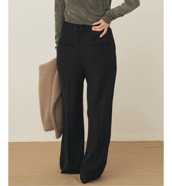 Plage「《WEB限定追加予約》washable straight パンツ 7」|スラックス|