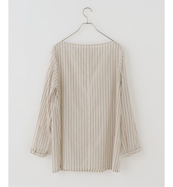 Plage「Silk mix stripe T ブラウス」|シャツ・ブラウス|