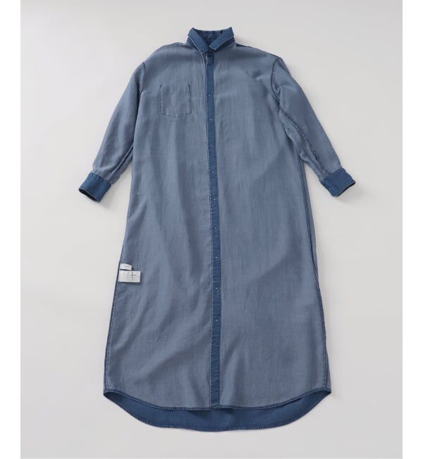 SLOBE IENA「《WEB限定/追加》デニムライクシャツワンピース」|ワンピース|