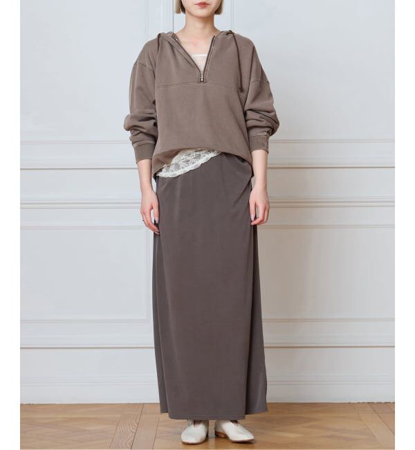 IENA LA BOUCLE「《予約》IENA LA BOUCLE ピグメントバイオジップパーカー」|パーカー|