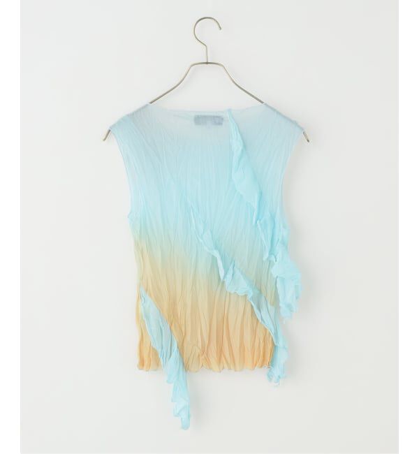 IENA「ESTHE/エステ Asymmetric Ruffle Top ブラウス 162-3096」|シャツ・ブラウス|
