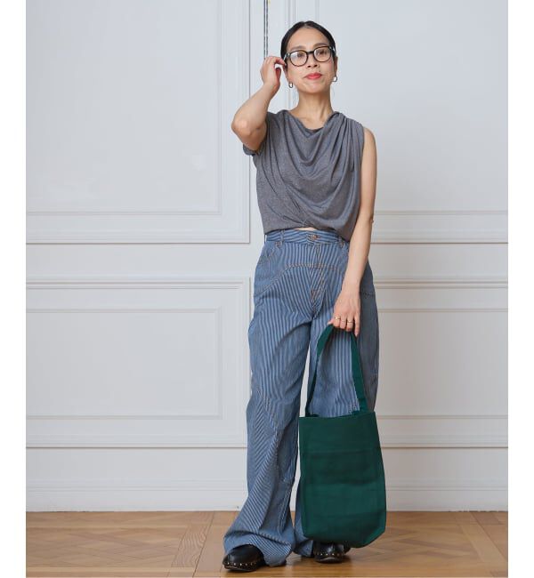 IENA LA BOUCLE「KAAN カーン MIDI BUCKET トート K-BTMC-MOS/ BOU」|トートバッグ|