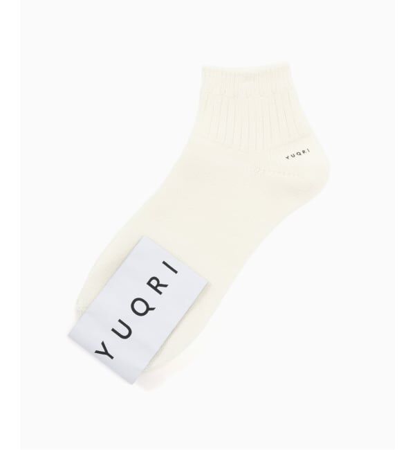 417 EDIFICE「YUQRI Walky short」|ソックス|ホワイト