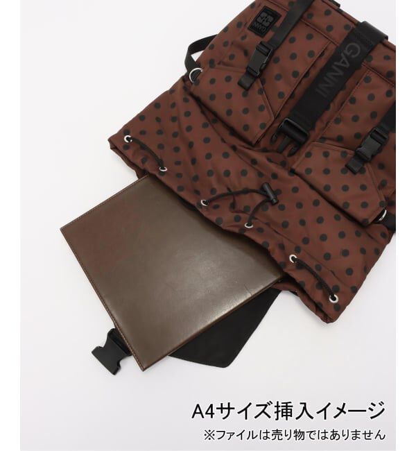 PULP「GANNI / ガニー Re-Tech Printed Nylon Backpack」|リュック|