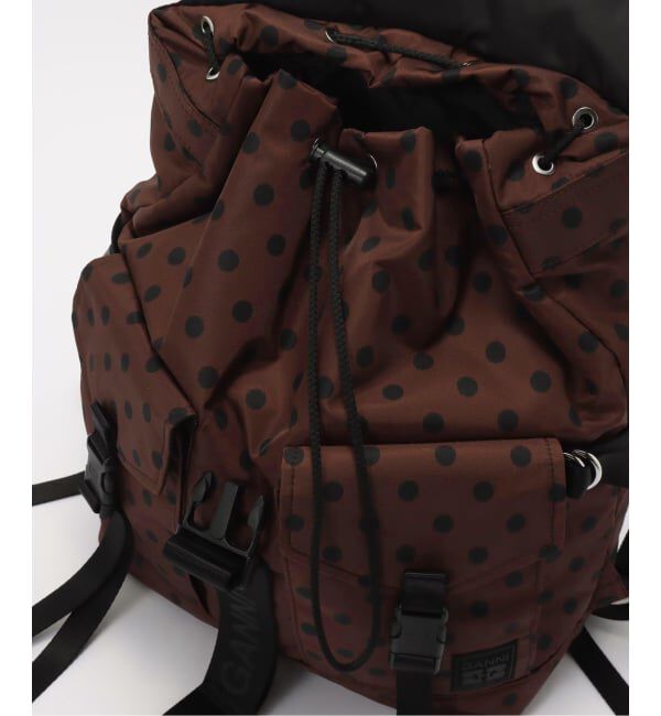 PULP「GANNI / ガニー Re-Tech Printed Nylon Backpack」|リュック|