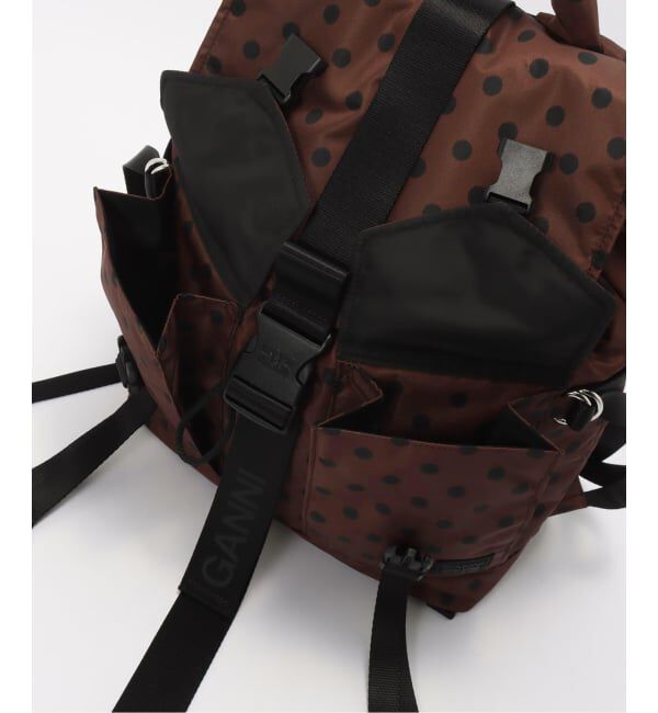 PULP「GANNI / ガニー Re-Tech Printed Nylon Backpack」|リュック|