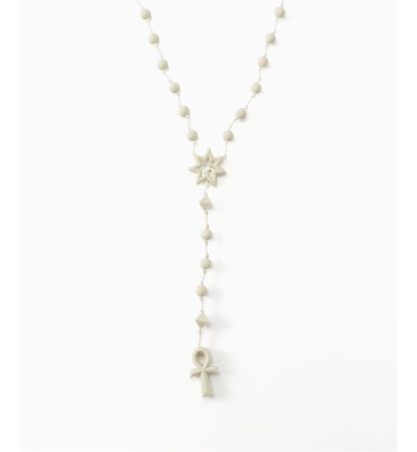 PULP「FAF (FAKE AS FLOWERS) / フェイク アス フラワーズ AKHARA NECKLACE」|ネックレス|ホワイト A