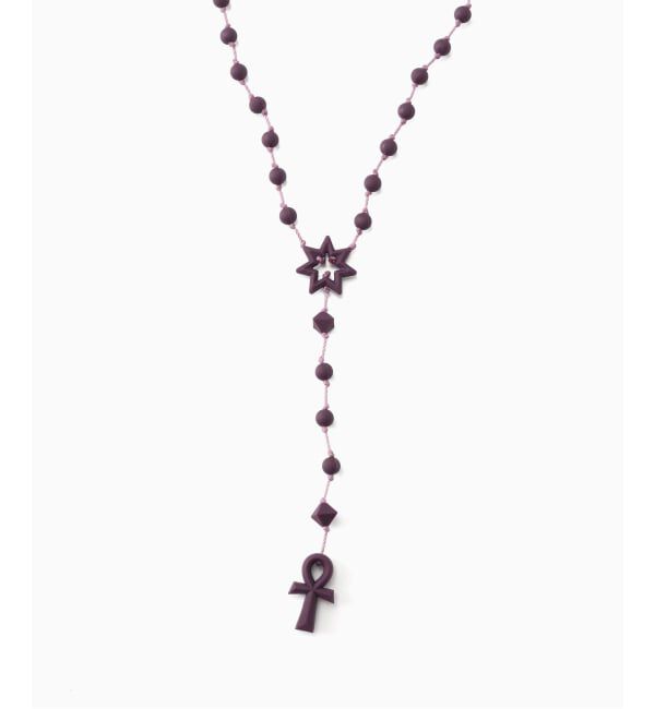 PULP「FAF (FAKE AS FLOWERS) / フェイク アス フラワーズ AKHARA NECKLACE」|ネックレス|ネイビー