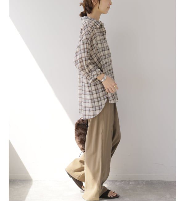 JOURNAL STANDARD relume「コットンチェックワッシャーシャツ」|シャツ・ブラウス|