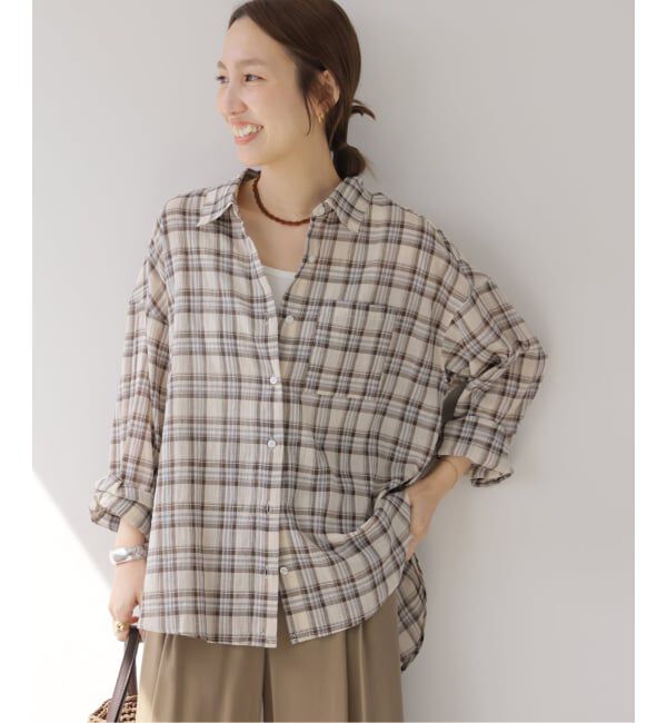 JOURNAL STANDARD relume「コットンチェックワッシャーシャツ」|シャツ・ブラウス|