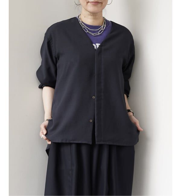 journal standard luxe「ドライメッシュ Vネックシャツ」|シャツ・ブラウス|
