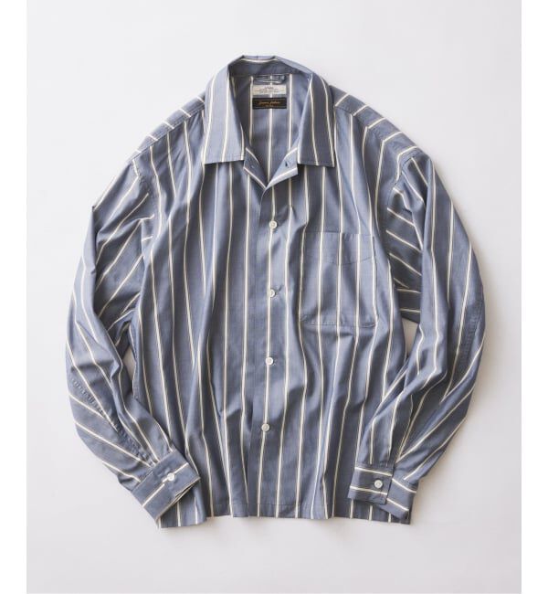 JOURNAL STANDARD relume「《追加予約》JAMES FABRIC/ジェームスファブリック レーヨンブレンド シャツ」|シャツ・ブラウス|ネイビー