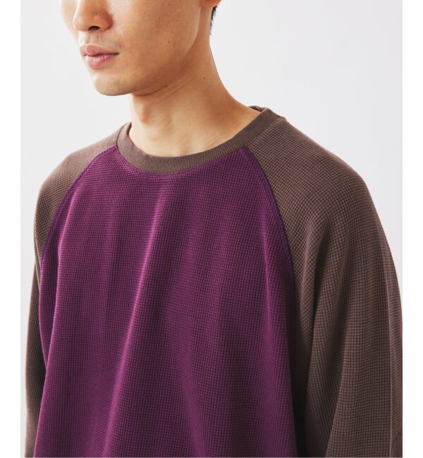 JOURNAL STANDARD relume「《予約》フェードワッフル ラグラン ロンT」|Tシャツ・カットソー|