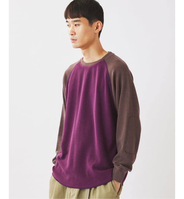 JOURNAL STANDARD relume「《予約》フェードワッフル ラグラン ロンT」|Tシャツ・カットソー|