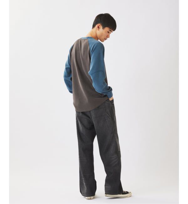 JOURNAL STANDARD relume「《予約》フェードワッフル ラグラン ロンT」|Tシャツ・カットソー|