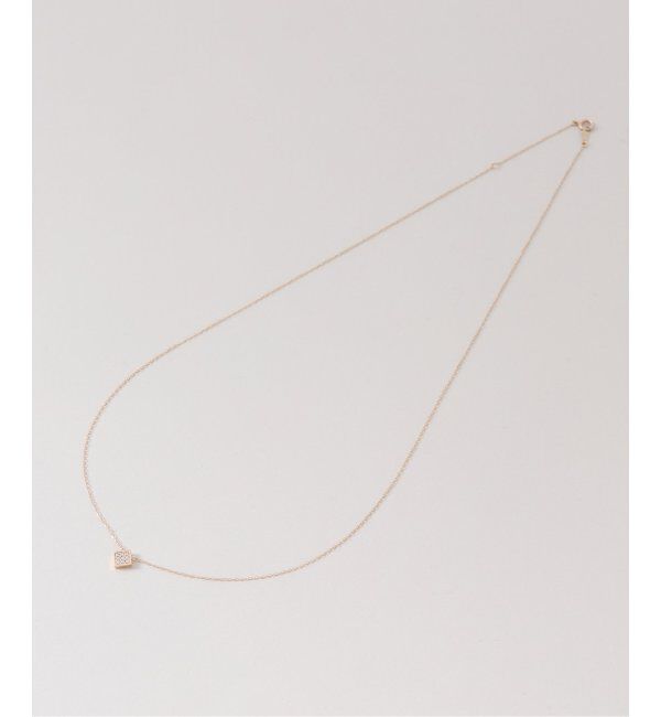 Lilas by Spick&Span「ロムバスパヴェダイヤ50cmネックレス K10」|ネックレス|