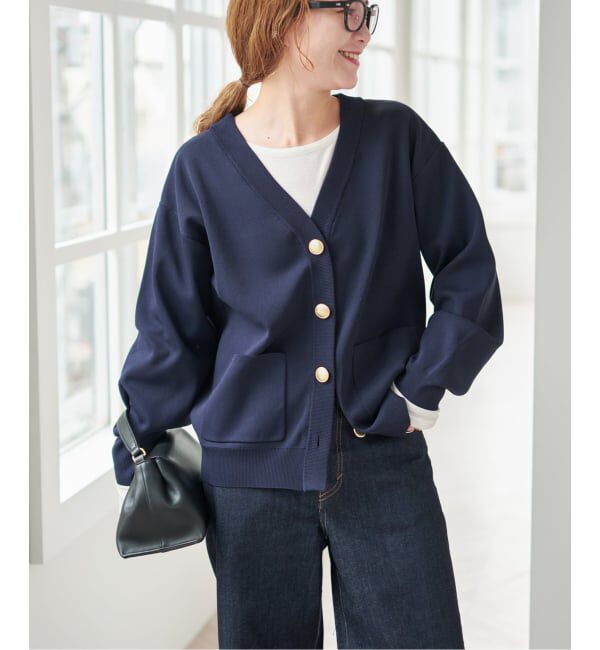 Spick and Span「《一部店舗+WEB限定》ウォッシャブルVネックカーディガン」|カーディガン|