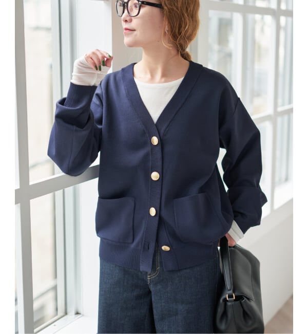 Spick and Span「《一部店舗+WEB限定》ウォッシャブルVネックカーディガン」|カーディガン|