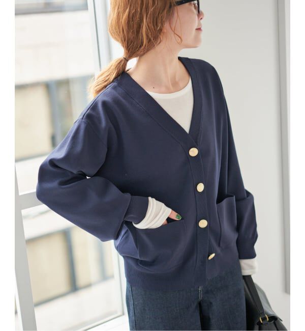 Spick and Span「《一部店舗+WEB限定》ウォッシャブルVネックカーディガン」|カーディガン|