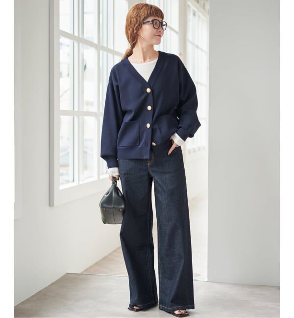 Spick and Span「《一部店舗+WEB限定》ウォッシャブルVネックカーディガン」|カーディガン|