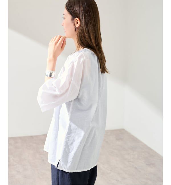 FRAMeWORK「ERIC BERGERE DAMOISEAU STRIPE WHITE」|シャツ・ブラウス|