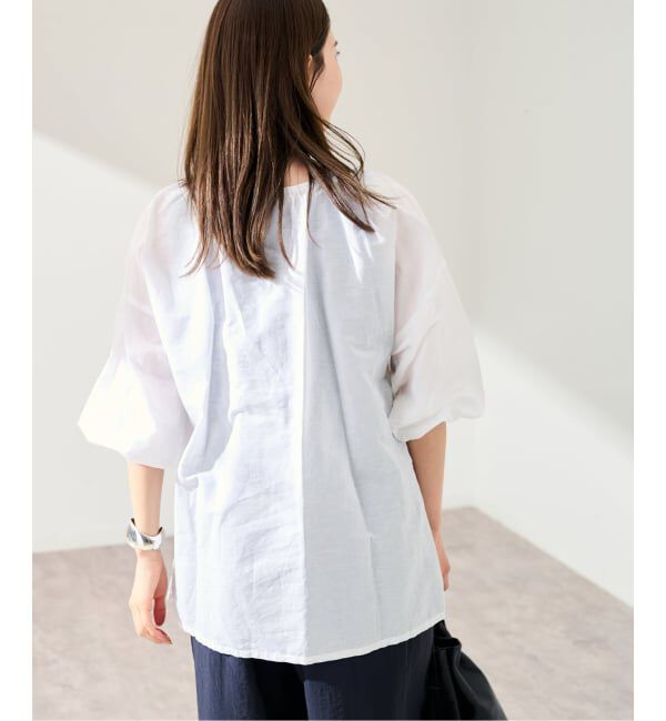 FRAMeWORK「ERIC BERGERE DAMOISEAU STRIPE WHITE」|シャツ・ブラウス|