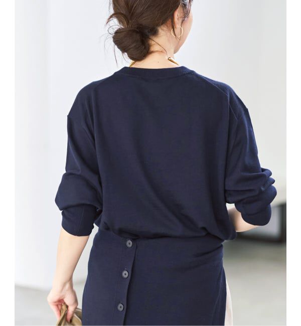 Spick and Span「《新色有り / 追加予約》18G クルーネックプルオーバー」|ニット・セーター|