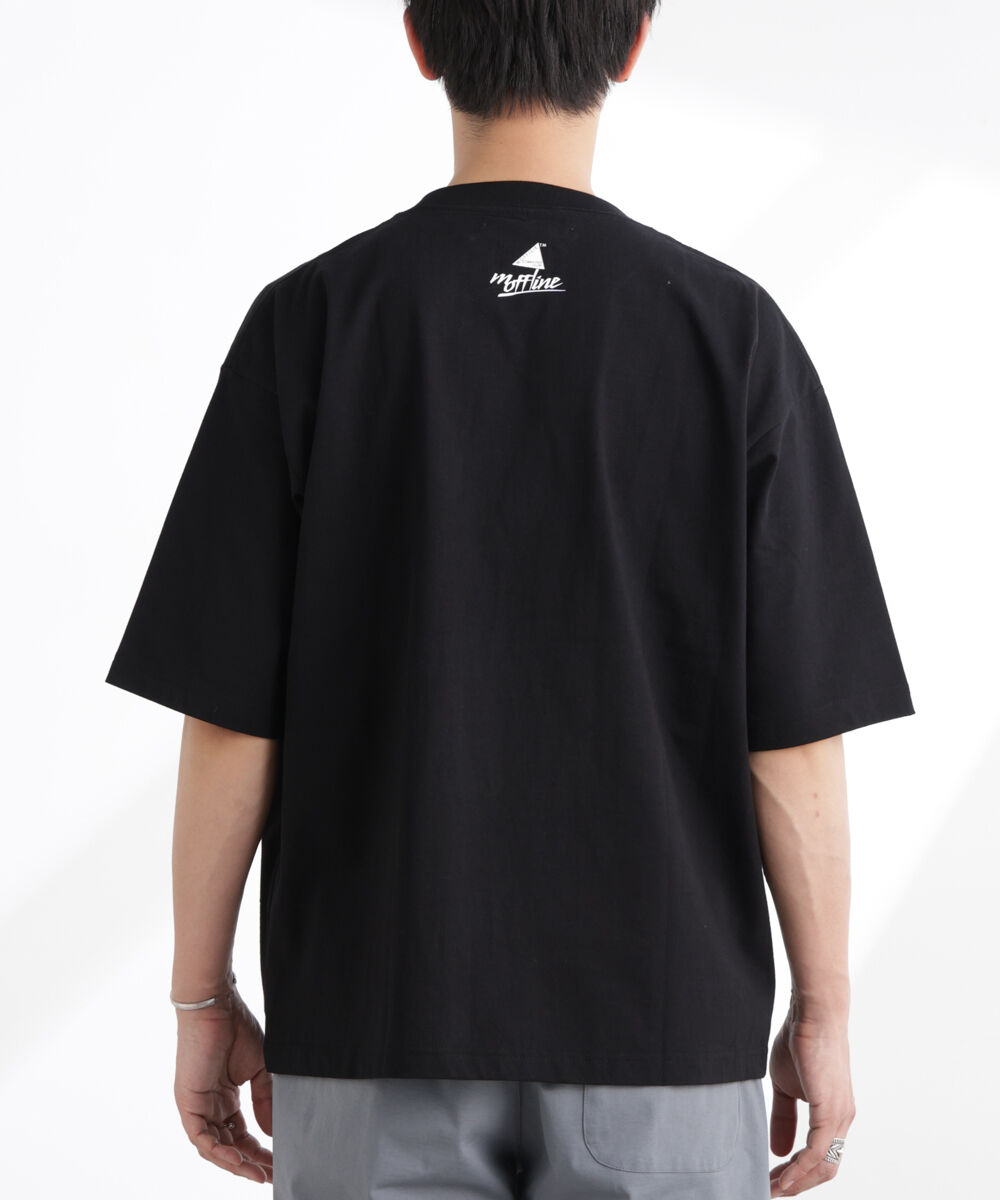 NANO universe「「MOFFISIE」1.0オリジナルプリント Tシャツ 半袖」|Tシャツ・カットソー|