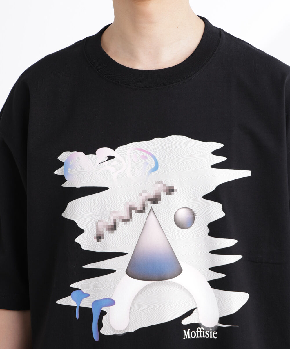 NANO universe「「MOFFISIE」1.0オリジナルプリント Tシャツ 半袖」|Tシャツ・カットソー|