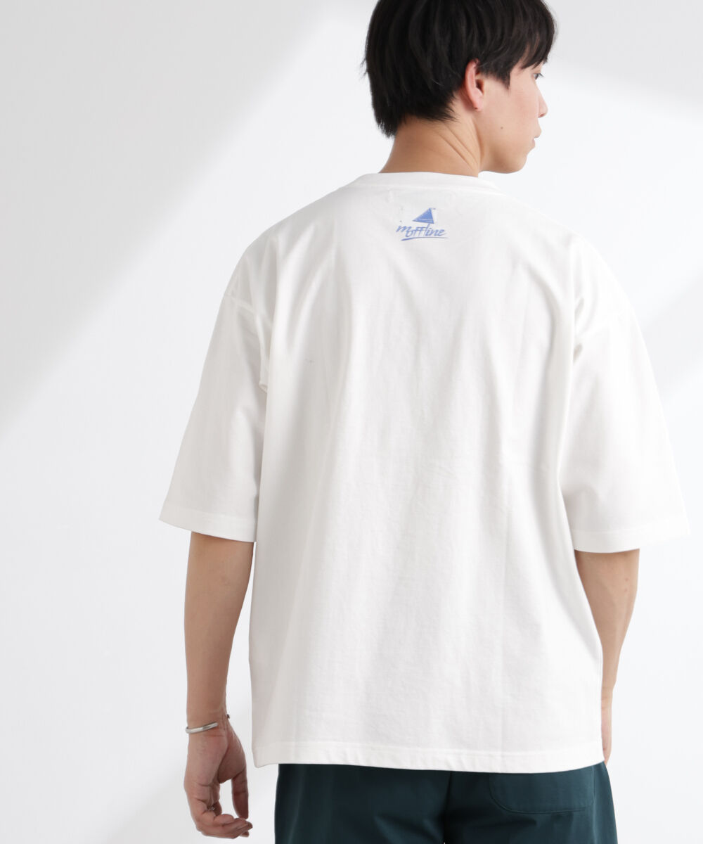 NANO universe「「MOFFISIE」1.0オリジナルプリント Tシャツ 半袖」|Tシャツ・カットソー|