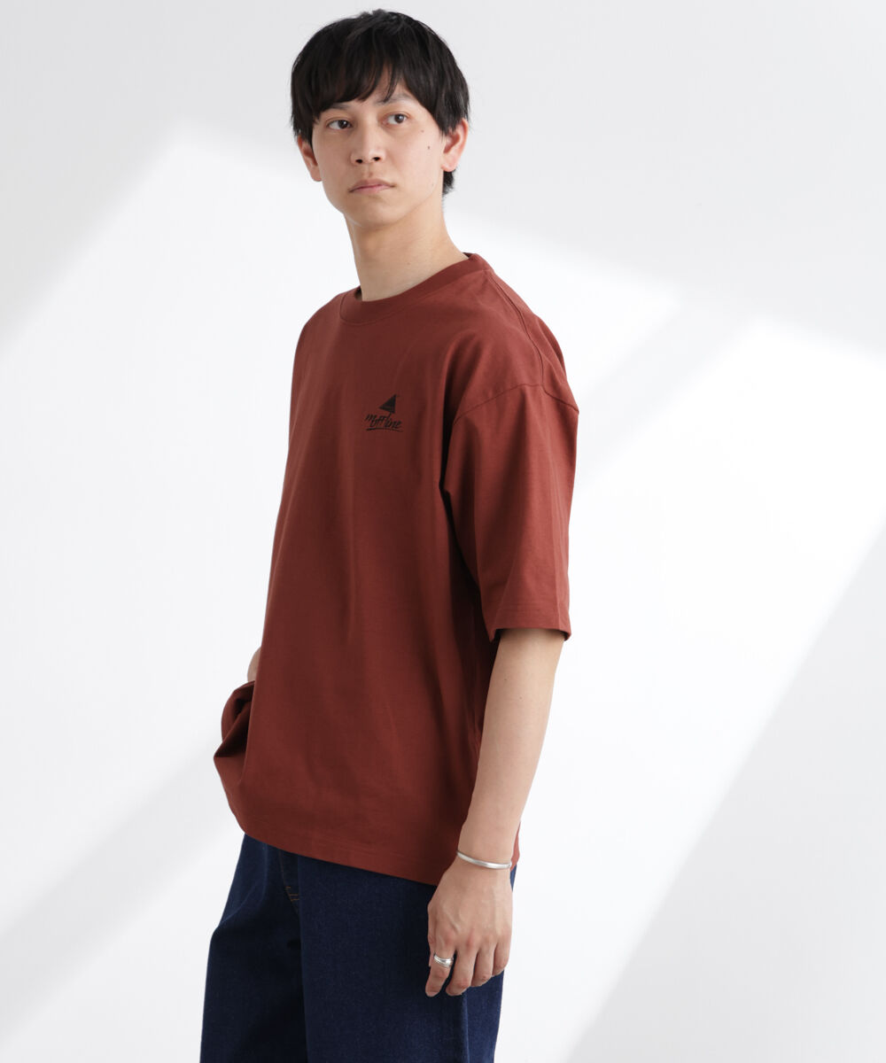 NANO universe「「MOFFISIE」1.0オリジナルプリント Tシャツ 半袖」|Tシャツ・カットソー|